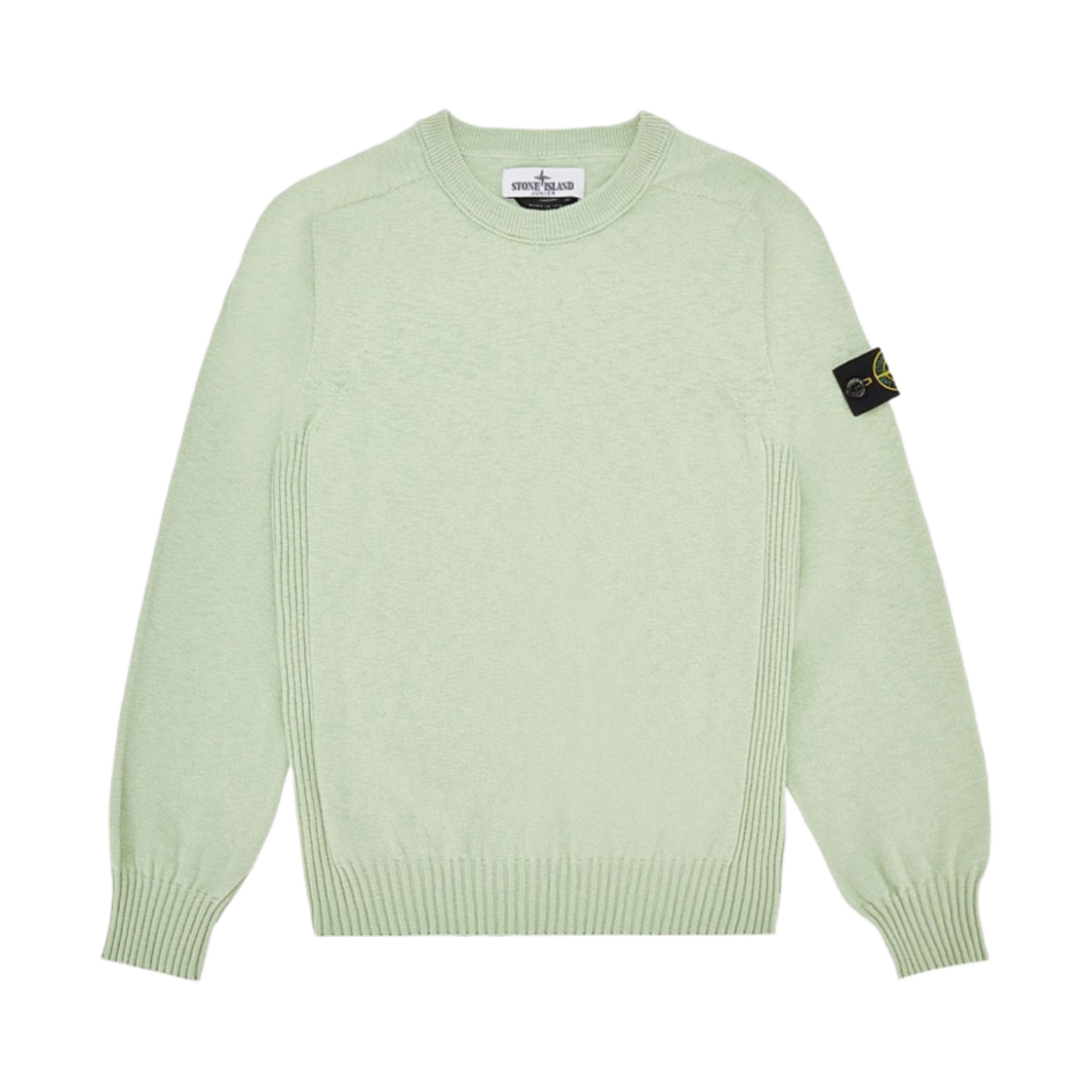 (키즈) 스톤 아일랜드 510A1 크루넥 니트 라이트 그린 - 23SS((Kids) Stone Island 510A1 Crewneck Knit Light Green - 23SS) - 1