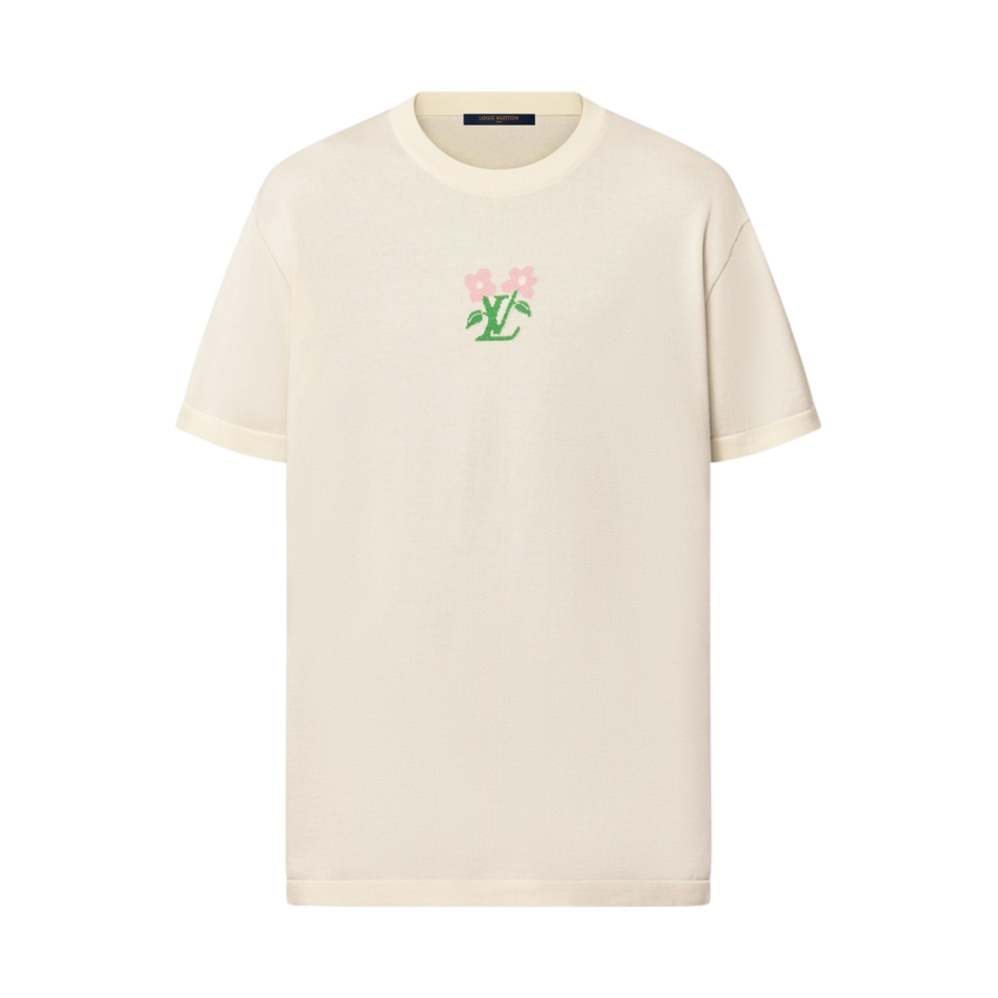 루이비통 숏슬리브 코튼 니티드 크루넥 에그 쉘(Louis Vuitton Short-Sleeved Cotton Knitted Crewneck Egg Shell) - 1