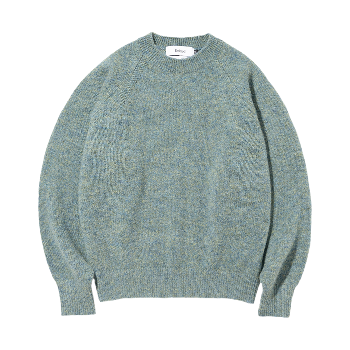 K23AWUK05AU_copy Knitted Shaggy Dog Wool 100% Round Knit Aurora