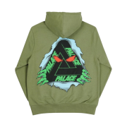 Palace Tri-Ripper Hood Olive - 20FW