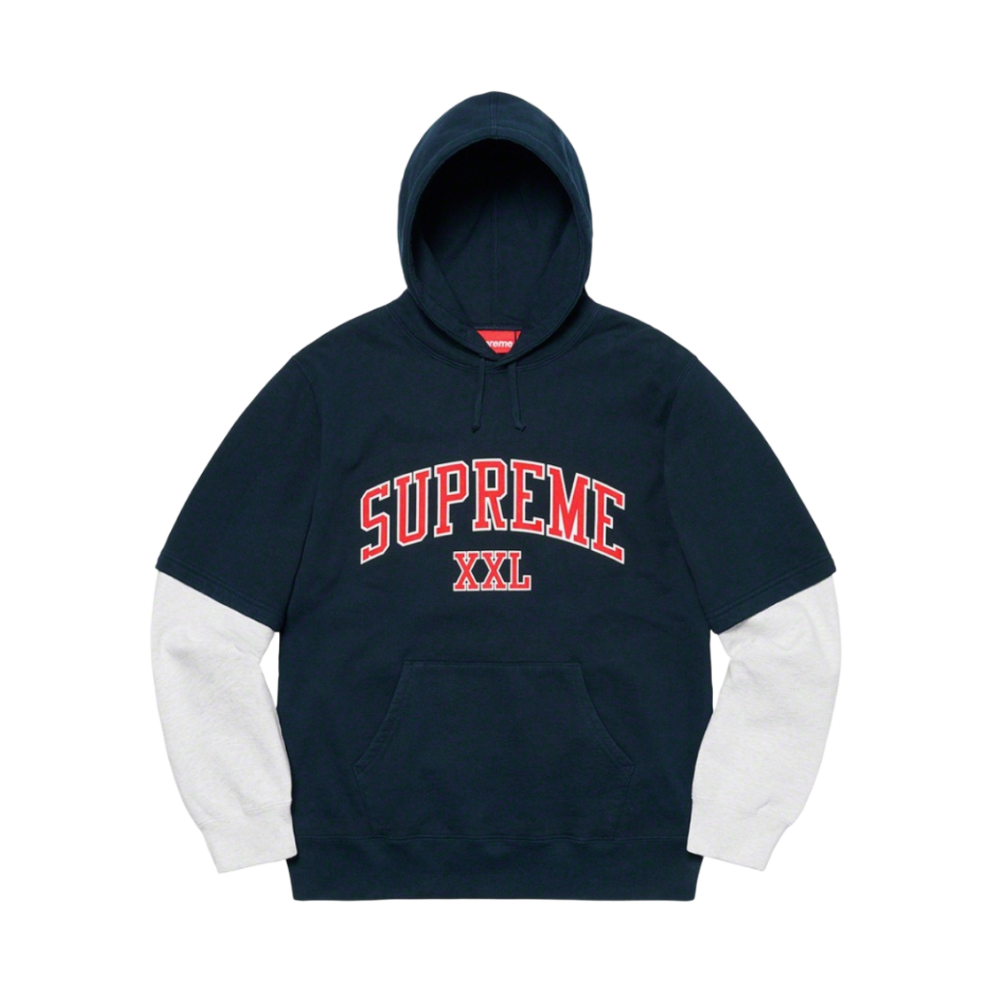 슈프림 XXL 후드 스웨트셔츠 네이비 - 20SS(Supreme XXL Hooded Sweatshirt Navy - 20SS) - 1