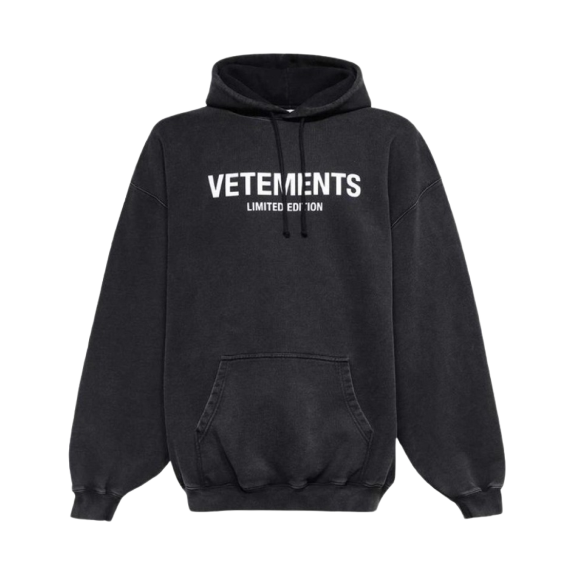 베트멍 리미티드 에디션 로고 후디 블랙(Vetements Limited Edition Logo Hoodie Black) - 1