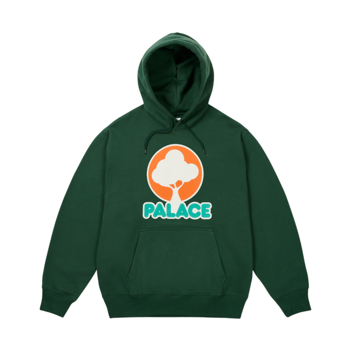 - Palace Evergreen Hood Racey Green - 25SS