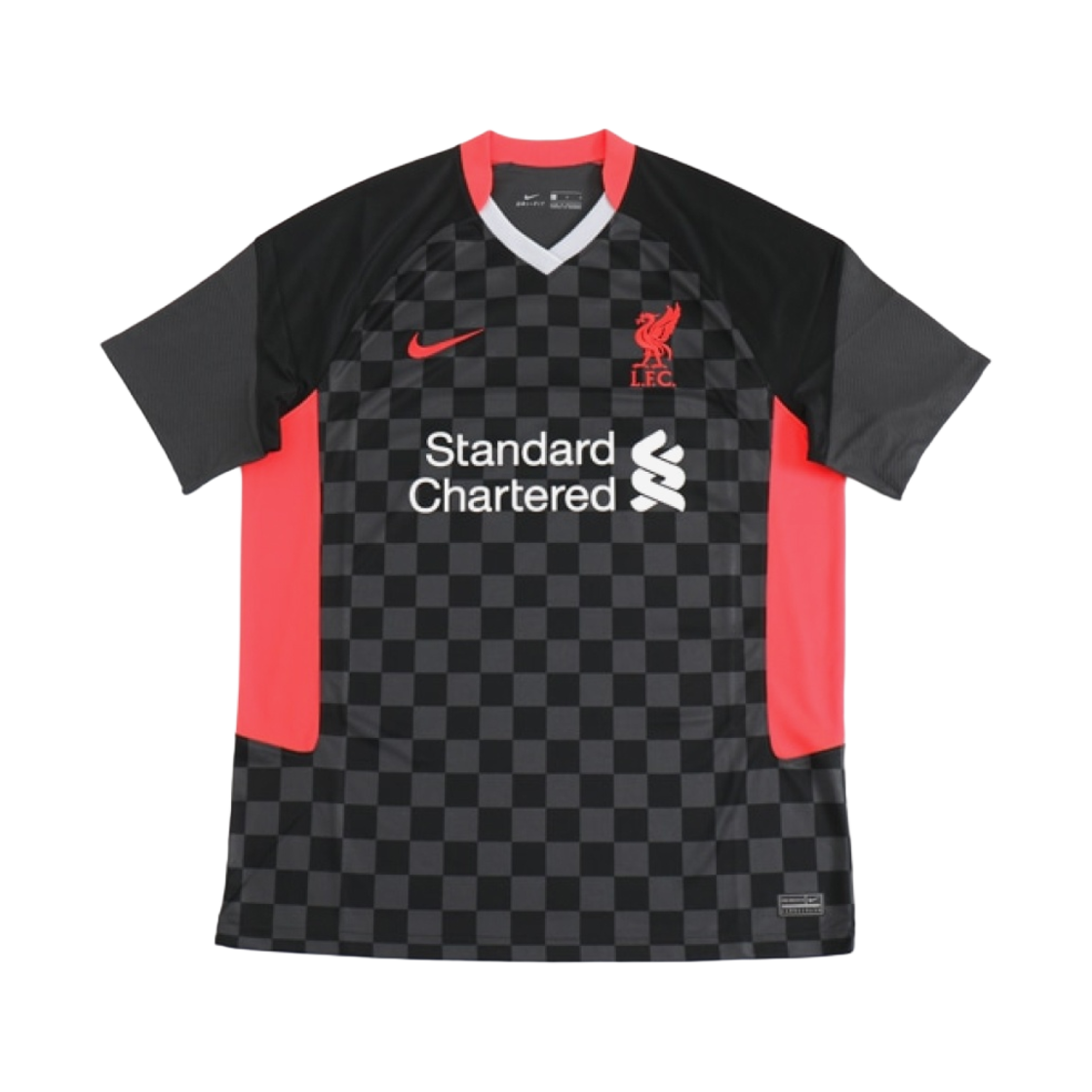 나이키 리버풀 F.C. 2020/21 스타디움 3rd 숏슬리브 저지 블랙 레드 (논 마킹 버전)(Nike Liverpool F.C. 2020/21 Stadium Third SS Jersey Black Red (Non Marking Ver.)) - 1