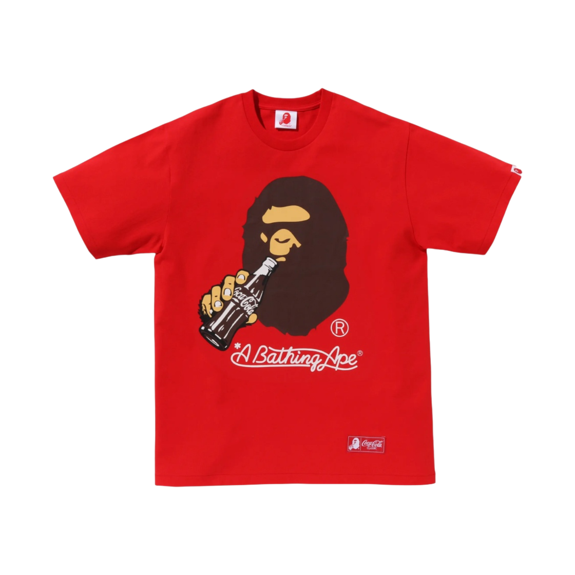 베이프 x 코카콜라 에이프 헤드 티셔츠 레드(BAPE x Coca Cola Ape Head T-Shirt Red) - 1