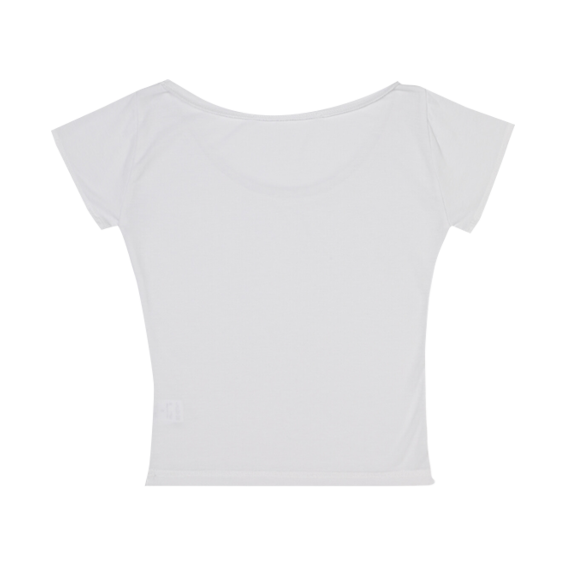 (W) 보헤미안 서울 딥 유넥 하프 티셔츠 화이트((W) Bohemian Seoul Deep U-Neck Half T-Shirt White) - 2