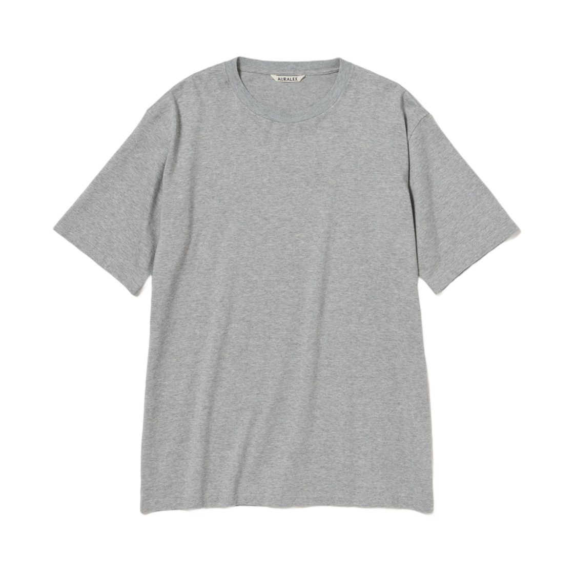 오라리 러스터 플레이팅 티셔츠 탑 그레이(Auralee Luster Plaiting T-Shirt Top Gray) - 1