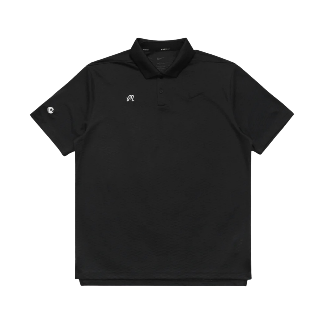 말본 골프 x 나이키 드라이핏 베이퍼 텍스처 폴로 블랙(Malbon Golf x Nike Dri-Fit Vapor Texture Polo Black)