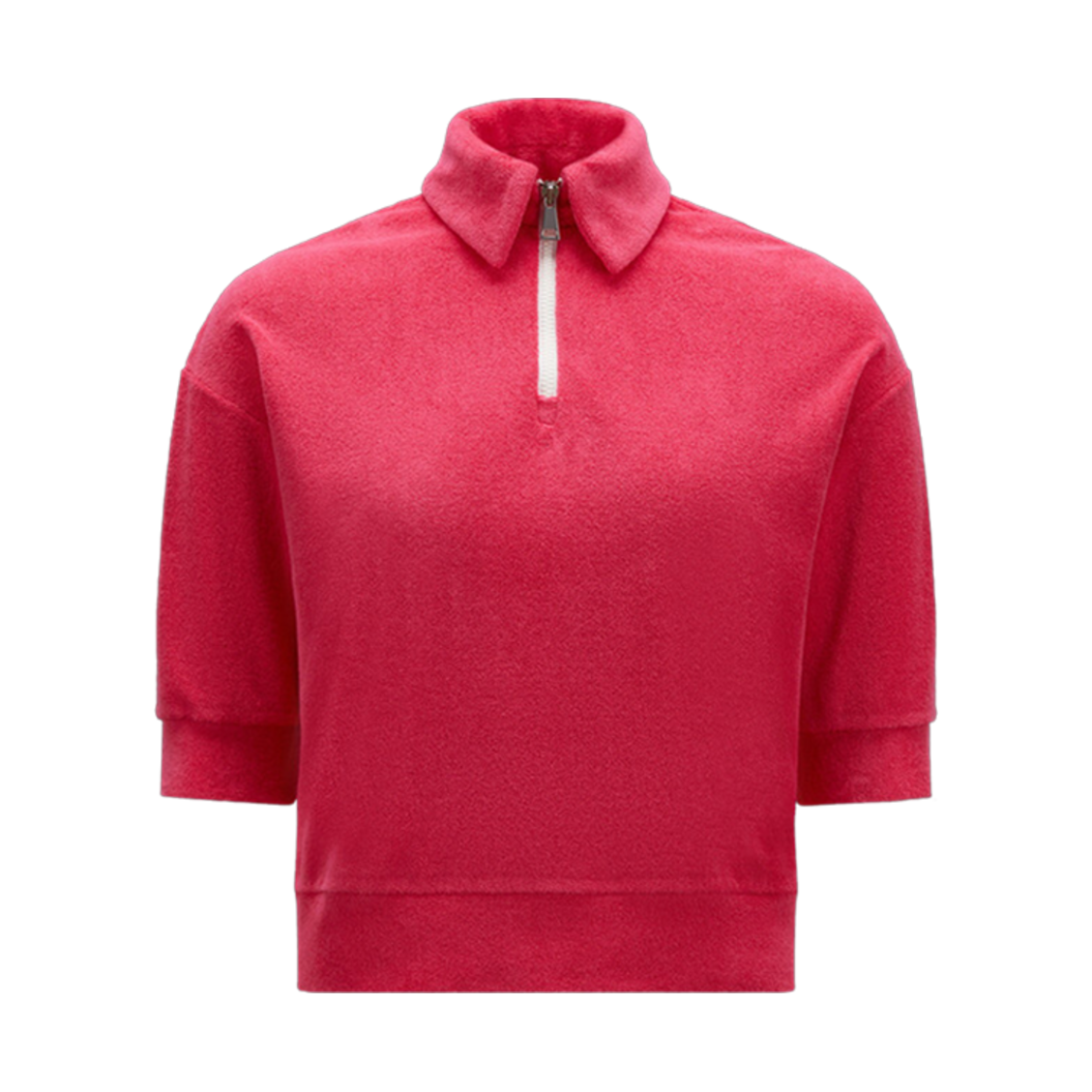 I1-093-8A00006-596LS-562 (W) Moncler Terrycloth Polo Shirt Fuchsia - 23SS