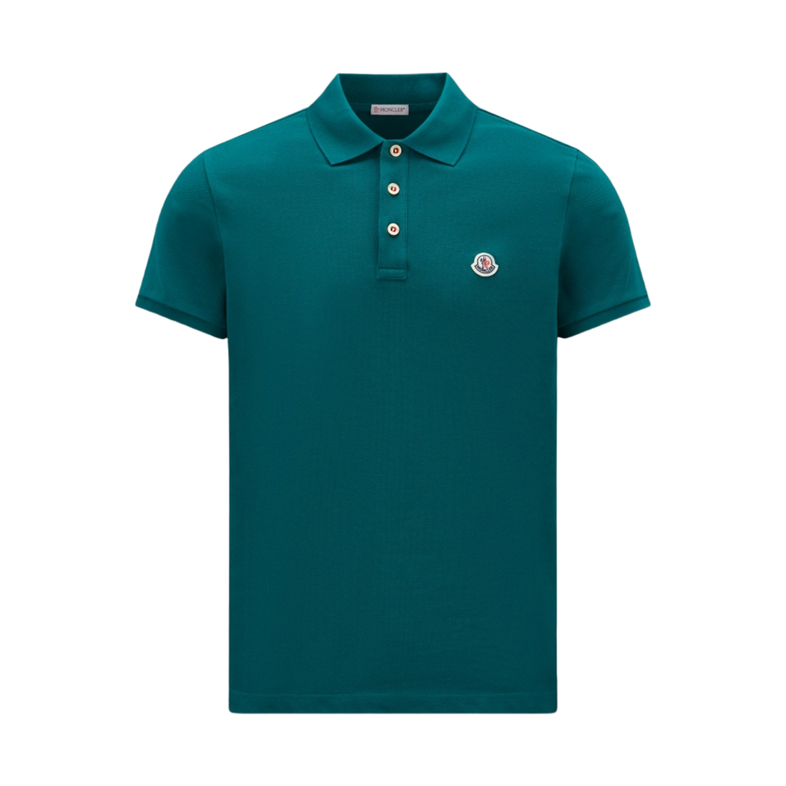 몽클레르 로고 폴로 셔츠 에메랄드 그린 - 23SS