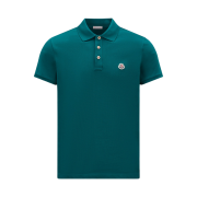 Moncler Logo Polo Shirt Emerald Green - 23SS