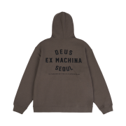 Deus Ex Machina College Address Hoodie Zip Up Olive