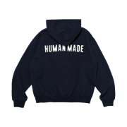 Human Made Zip-Up Hoodie Navy