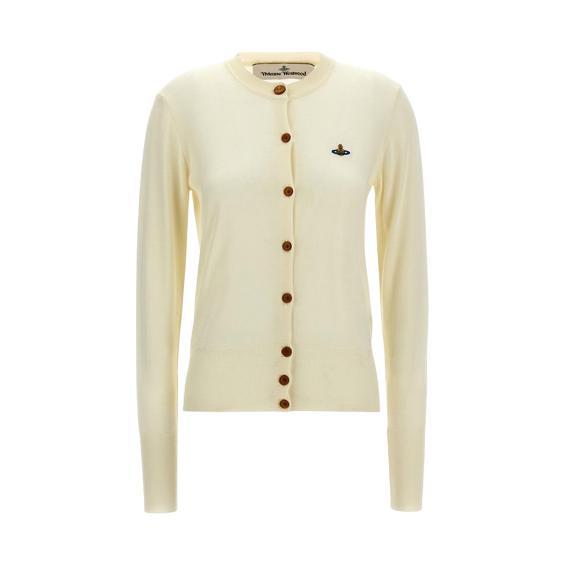 (W) 비비안 웨스트우드 베아 울 실크 가디건 크림((W) Vivienne Westwood Bea Wool Silk Cardigan Cream)