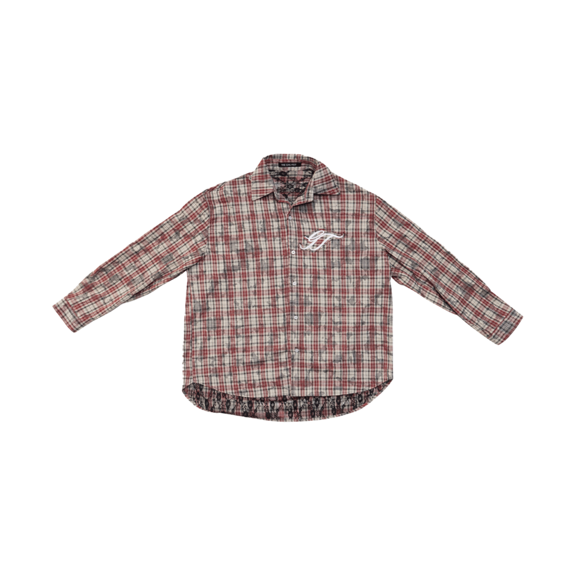 GT24FW03 RD The Greatest Damage Check Shirt Red