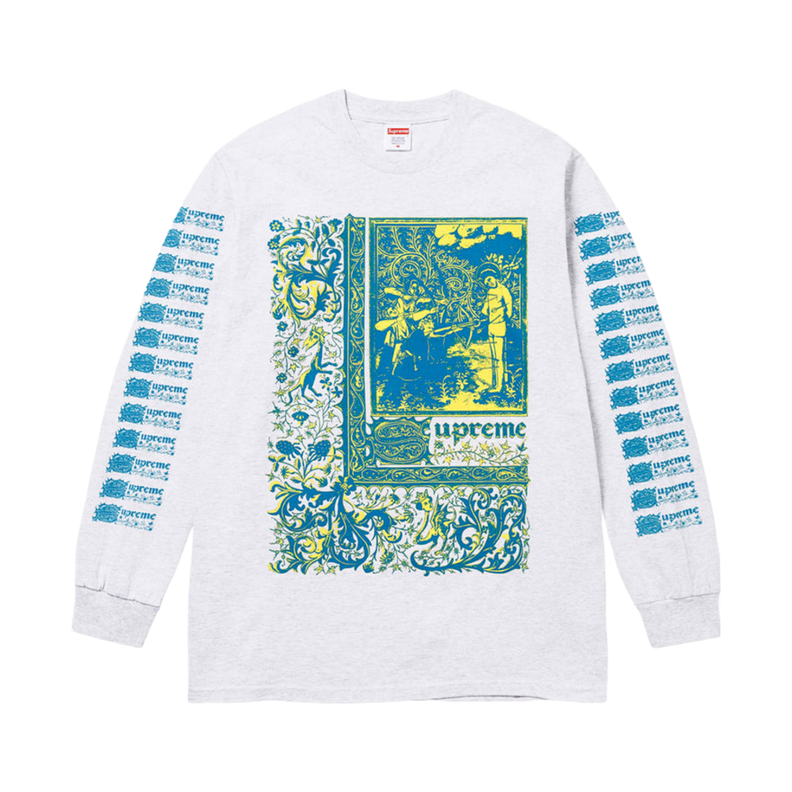 슈프림 세인트 세바스찬 롱슬리브 티셔츠 애쉬 그레이 - 24SS(Supreme Saint Sebastian LS T-Shirt Ash Grey - 24SS) - 1