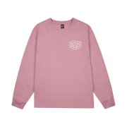 Deus Ex Machina Seoul College Address Long Sleeve T-Shirt Pink