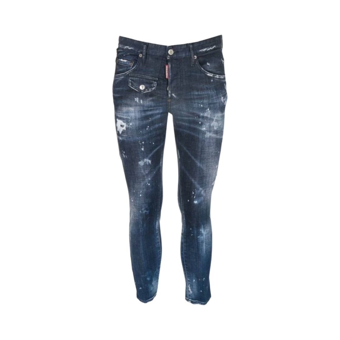 S74LB0837S30342470 Dsquared2 Distressed Effect Skater Jeans Blue