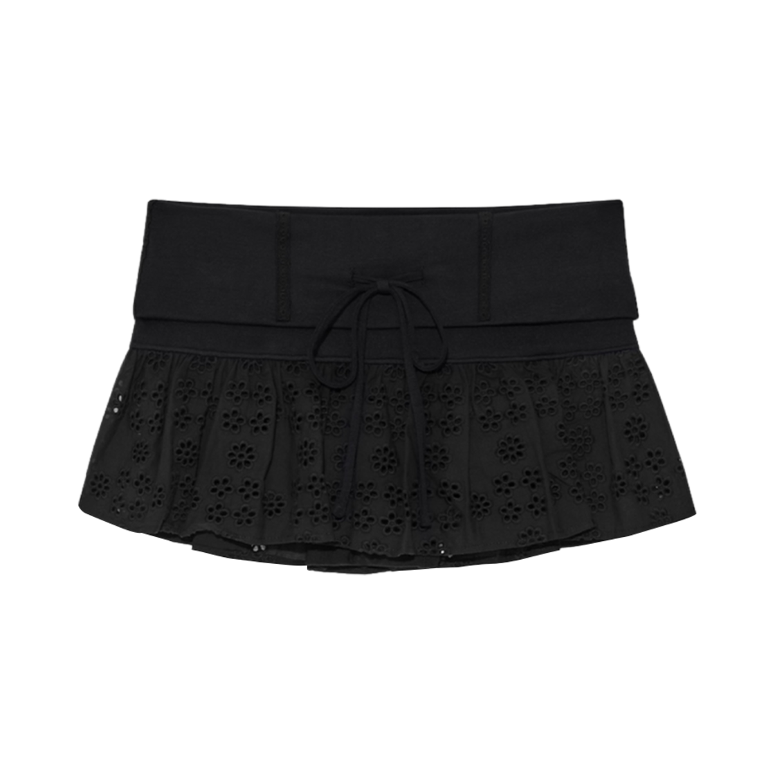 - (W) Glowny x Simihaze Naomi Belt Mini Skirt Black