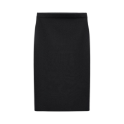 (W) Zara Knit Midi Skirt Black