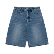 Wrangler (W) Bermuda Washed Denim Shorts Indigo Medium