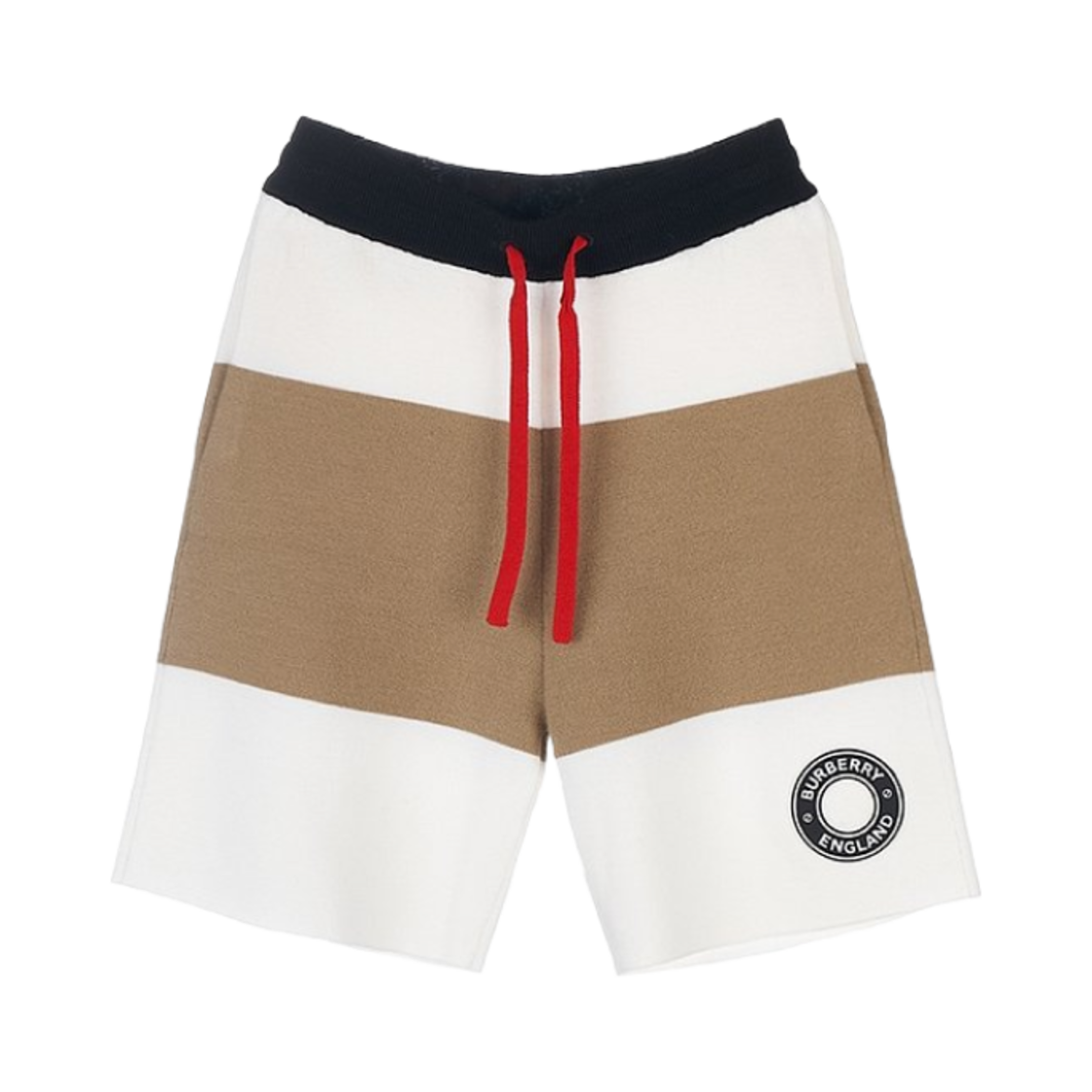 8057930 (Kids) Burberry Logo Graphic Applique Wool Blend Shorts Ivory