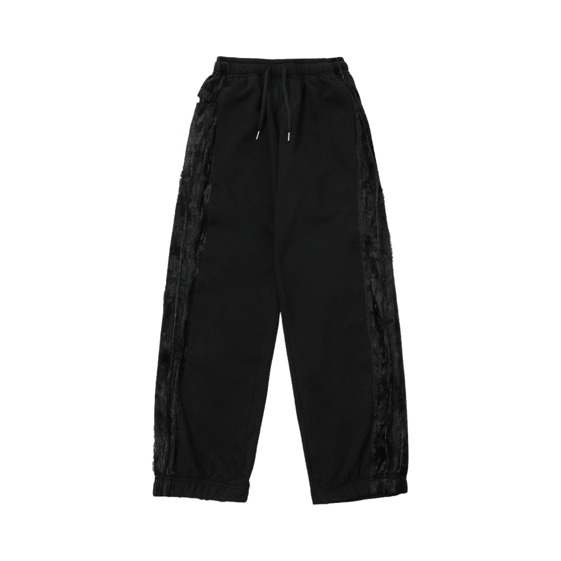 S24SS3002BK SEEN Velvet Panneled Sweatpants Black