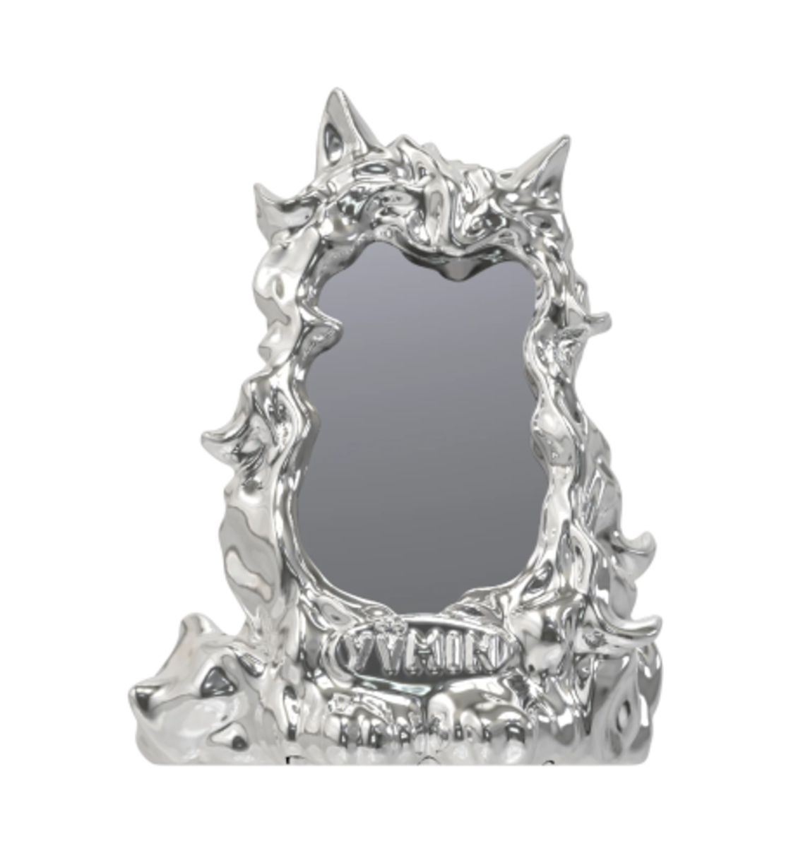 - Yvmin Cat toy Metal Cat Table Mirror Silver