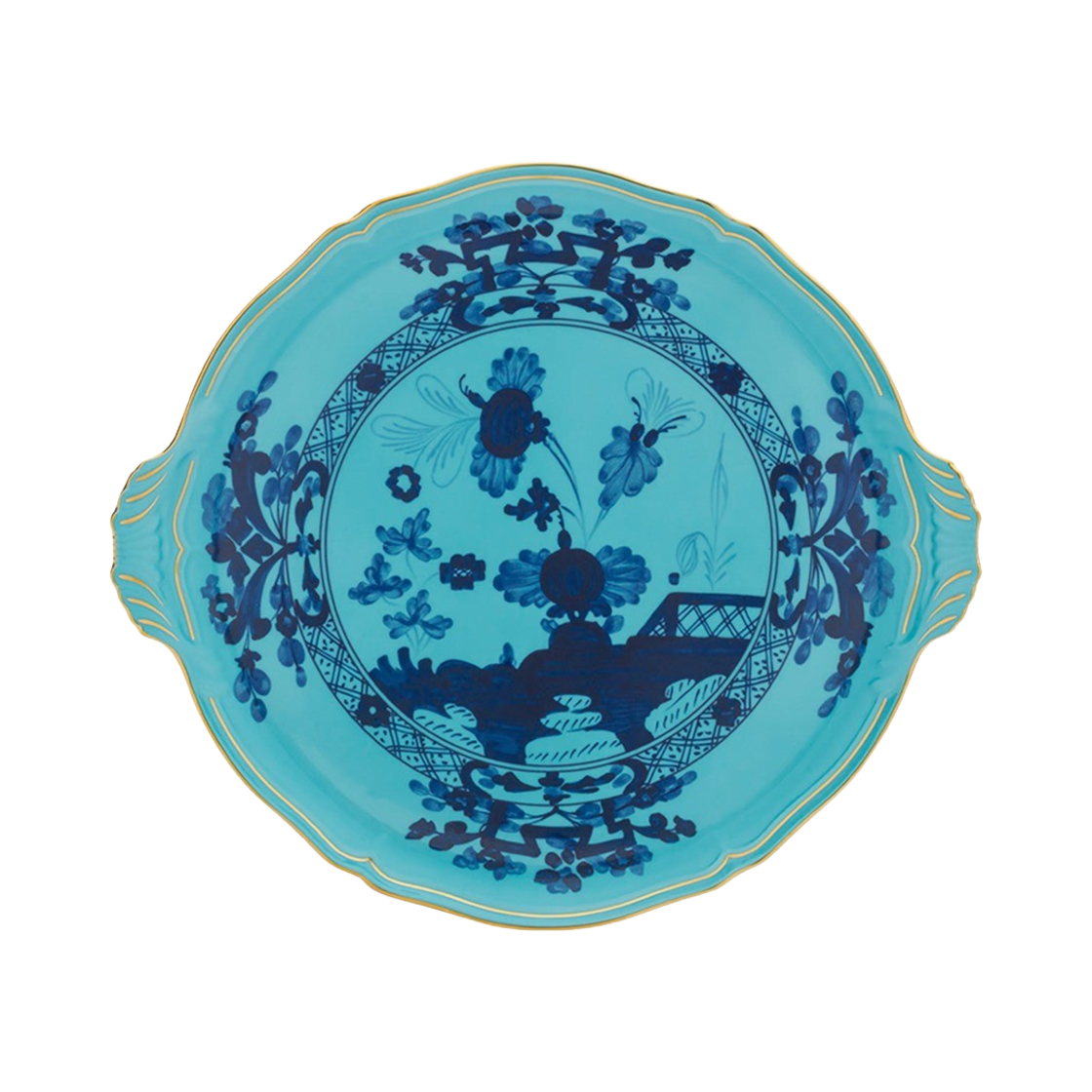 지노리1735 오리엔트 이탈리아노 케이크 플레이트 아이리스(GINORI1735 Oriente Italiano Cake Plate Iris)