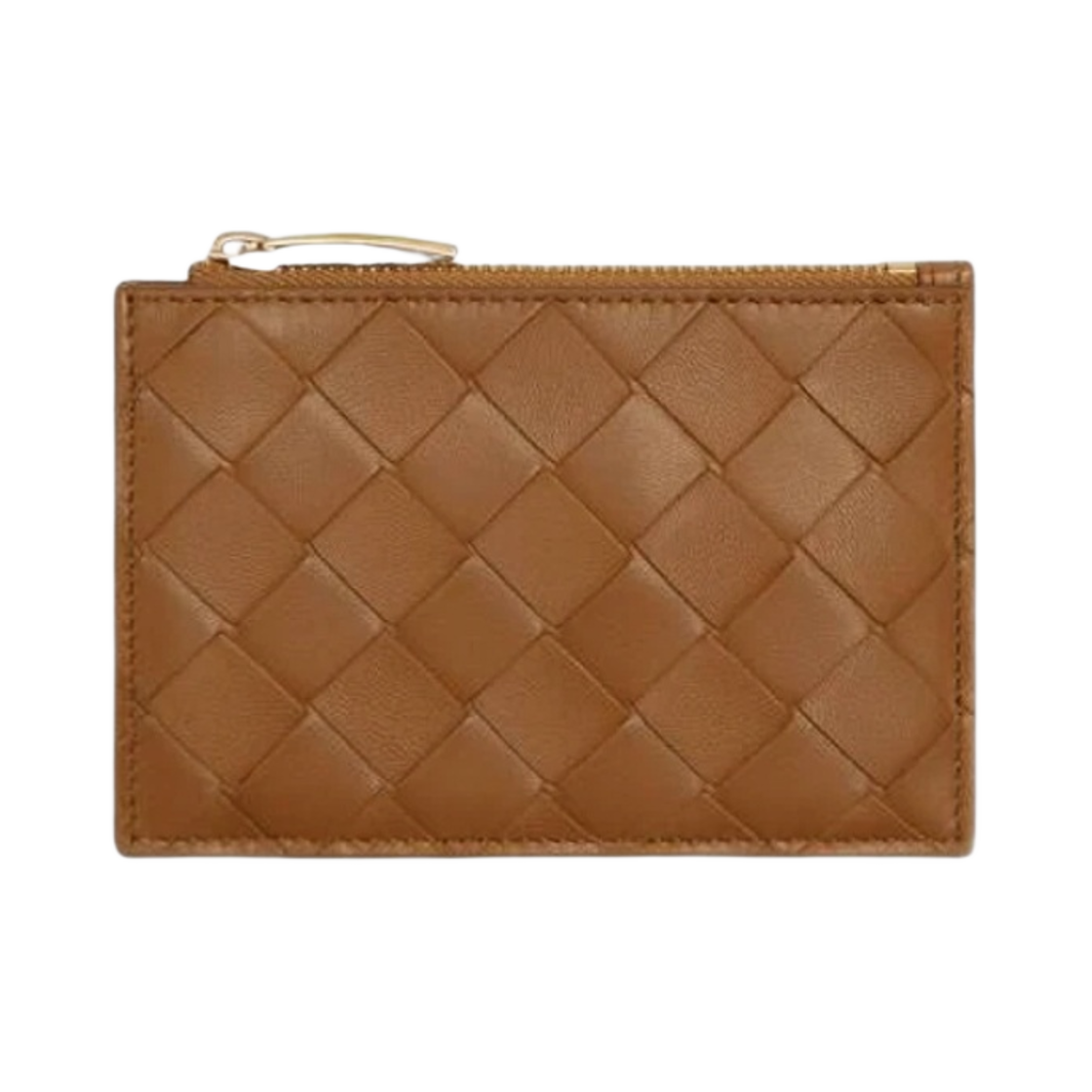 보테가 베네타 인트레치아토 키 파우치 우드(Bottega Veneta Intrecciato Key Pouch Wood) - 1