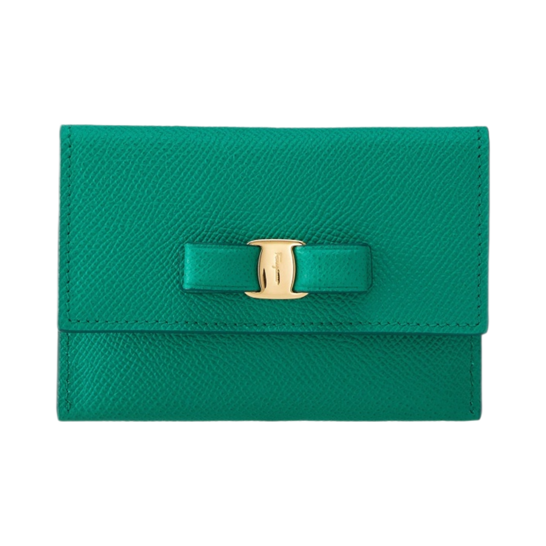 페라가모 바라 카드 케이스 에메랄드(Ferragamo Vara Card Case Emerald) - 1