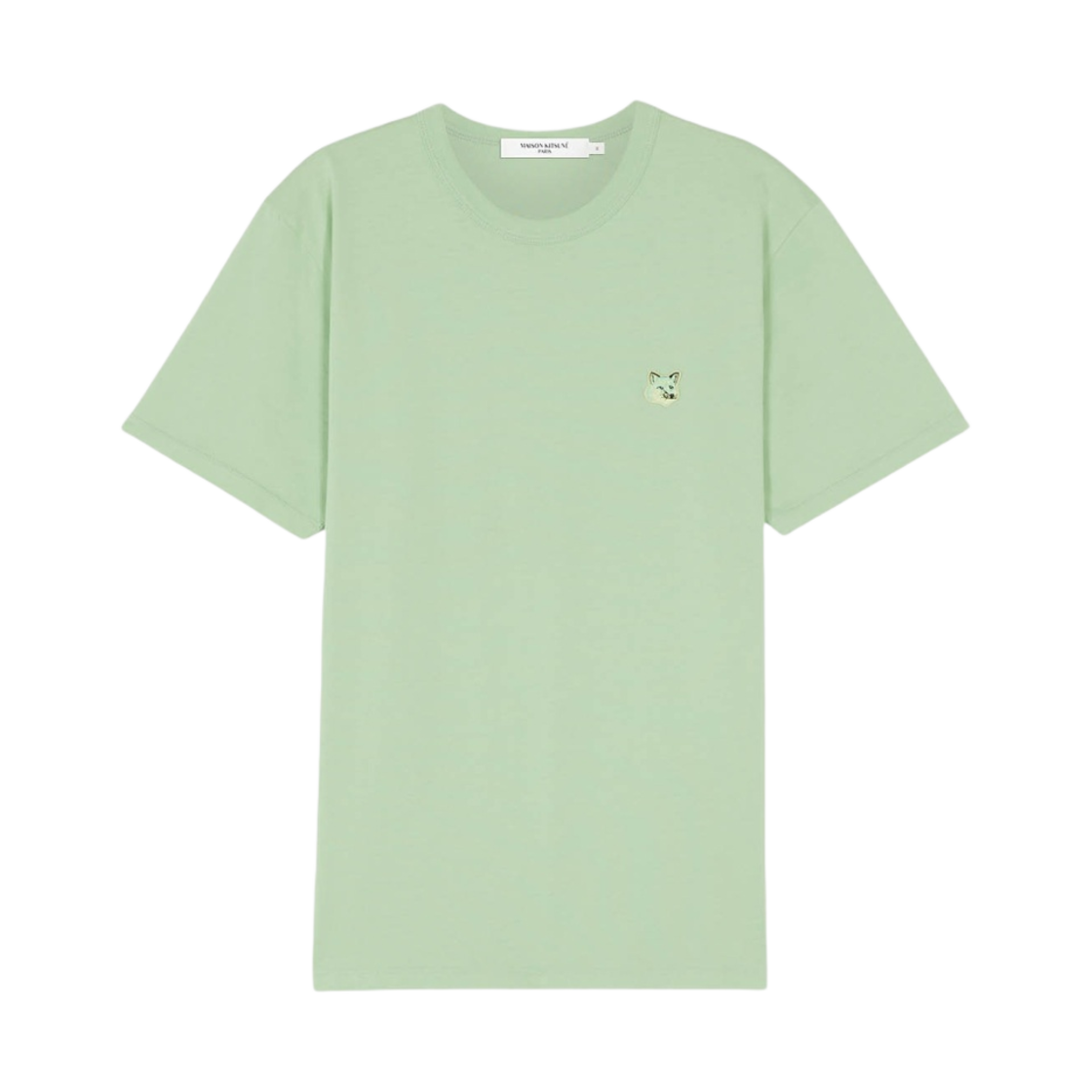 KM00144KJ0008-P300 Maison Kitsune Tonal Fox Head Patch Regular T-Shirt Mint