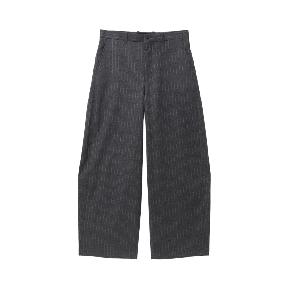 해칭룸 와이드 커브 트라우저 스트라이프 차콜