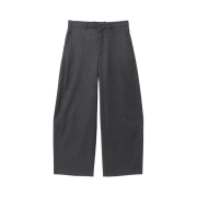 Hatchingroom Wide Curve Trousers Stripe Charcoal
