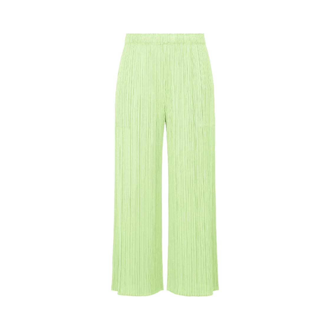 (W) 플리츠 플리즈 이세이 미야케 MC 준 팬츠 화이트 그린((W) Pleats Please Issey Miyake MC June Pants White Green) - 1