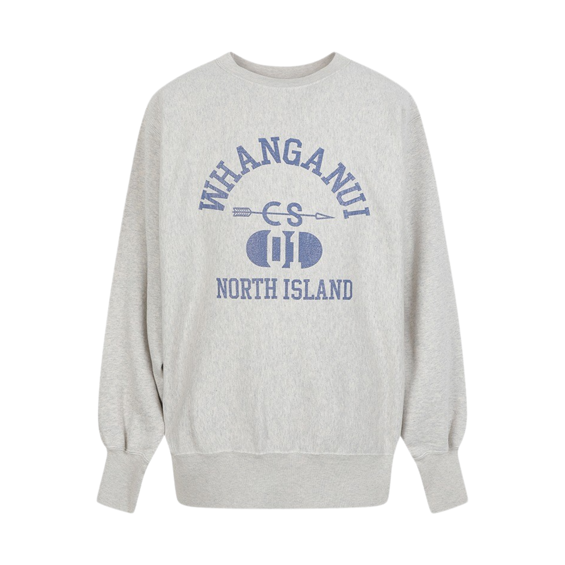 KM4BTSWCI07GY Ciota Crew Neck Printed Sweatshirt Light Top Gray