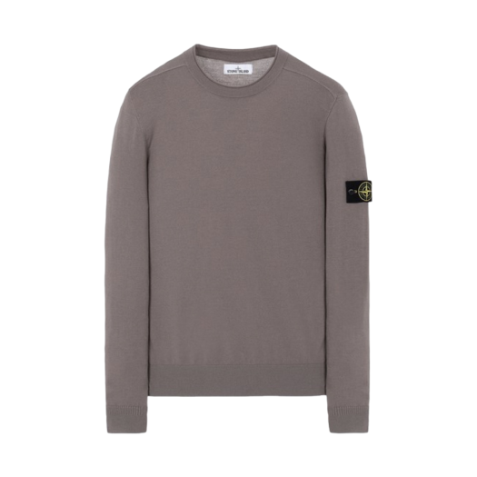 Stone Island 511A1 Stretch Wool Crewneck Knit Fango - 20FW