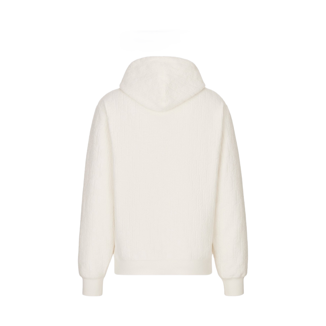 디올 오블리크 후드 스웨트셔츠 오프 화이트 테리 코튼 자카드(Dior Oblique Hooded Sweatshirt Off White Terry Cotton Jacquard) - 2