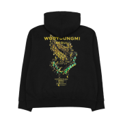 Wooyoungmi Crown Back Logo Hooded T-Shirt Black - 23FW