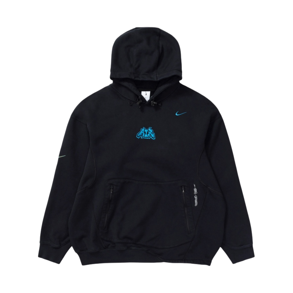 나이키 x 오프화이트 NRG 플리스 후드 블랙 - 아시아(Nike x Off-White NRG Fleece Hoodie Black - Asia)