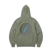Thisisneverthat x Grateful Dead Heart Skeleton Hands Hoodie Mud