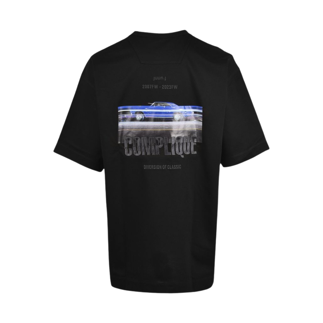 준지 코튼 그래픽 숏슬리브 블랙(Juun.J Cotton Graphic Short Sleeve Black) - 1