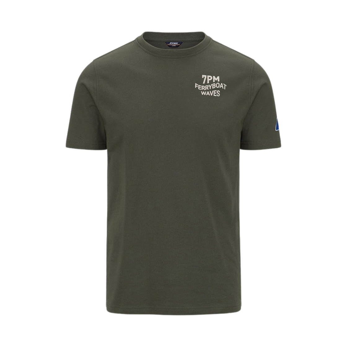 Y242EUT481DK1 K-Way Odom Logo LF T-Shirt Dark Khaki