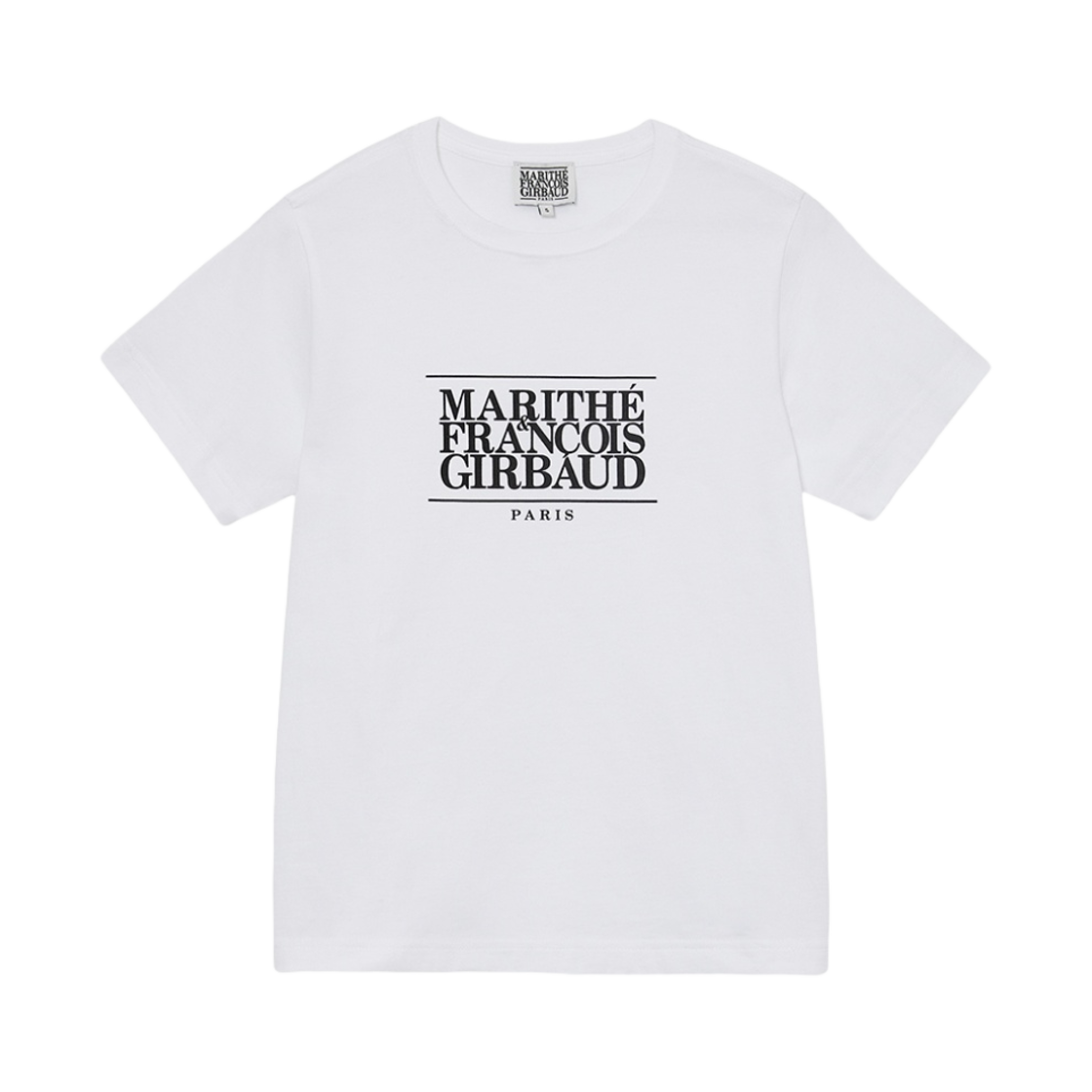 (W) ๋ง๋ฆฌ๋ผ ํ๋์์ ์ ๋ฒ ํด๋์ ๋ก๊ณ ํฐ ํ์ดํธ((W) Marithe Francois Girbaud Classic Logo Tee White)