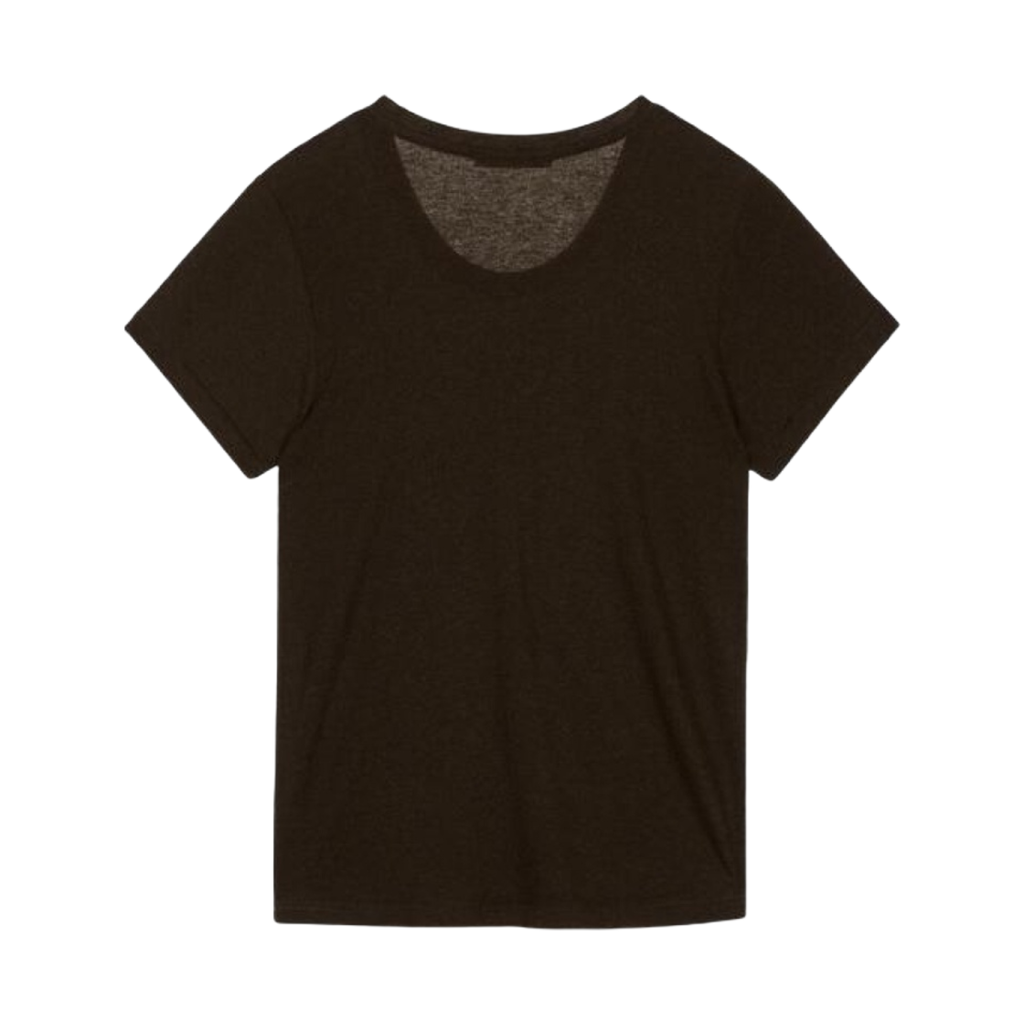 (W) 다이닛 소프트 슬림 티셔츠 브라운((W) Deinet Soft Slim T-Shirts Brown) - 2