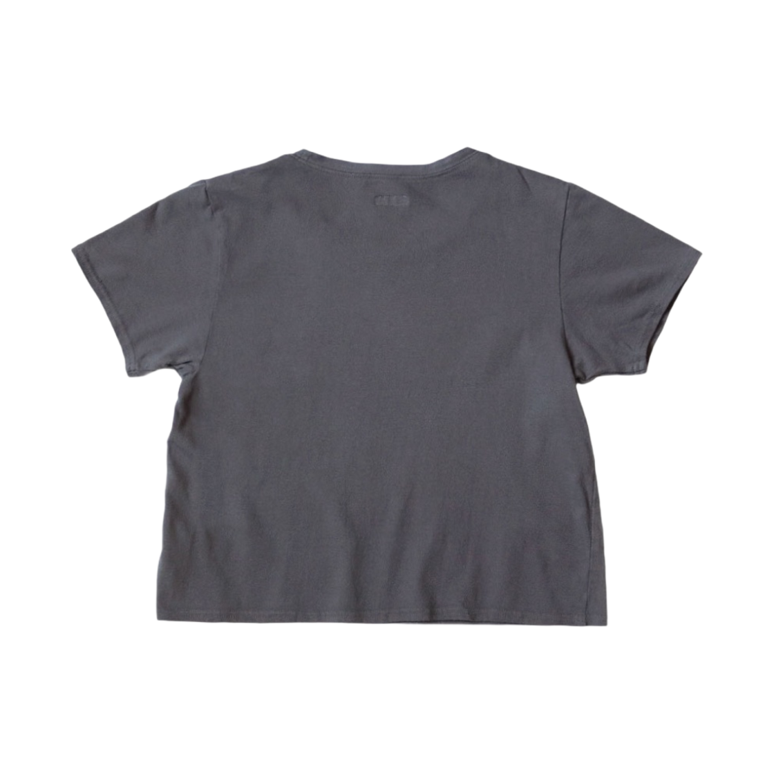 (W) 캐피탈 20 저지 크롭 티셔츠 버스터 패키쉬 보위 Pt 잉크 블랙((W) Kapital 20 Jersey Cropped T-Shirt Buster Peckish Bowy Pt Ink Black) - 2