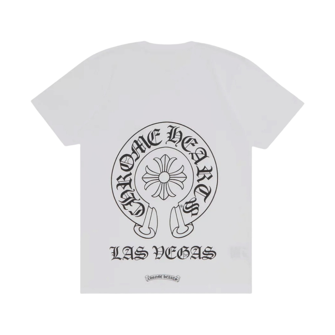 - Chrome Hearts Horseshoe Logo Short Sleeve T-Shirt White - Las Vegas Exclusive