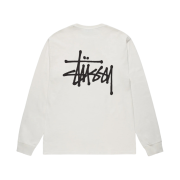 Stussy Basic Stussy Pigment Dyed LS T-Shirt Natural 2024