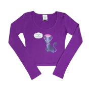 Mosquito Murderers Attitude Is Everything Mini Long-Sleeved Purple