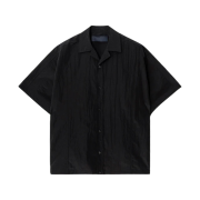 Juun.J Coach Half Sleeve Shirt Black